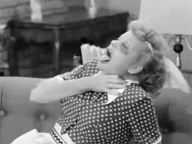I Love Lucy S2 E20 Lucy acts out abuse